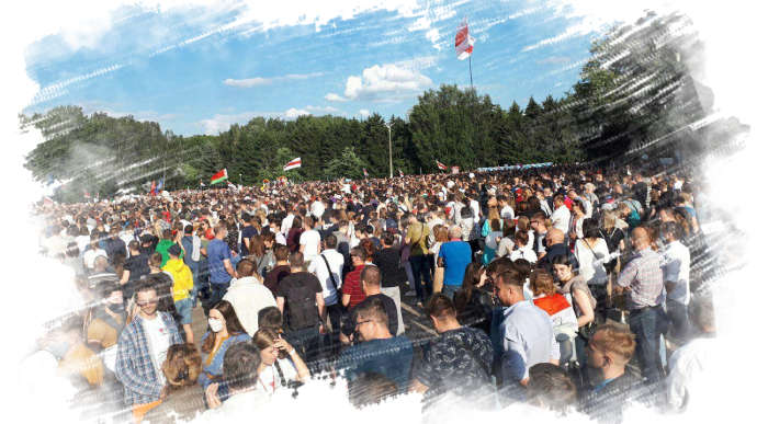 В Минске более 63 тысяч человек вышли на митинг