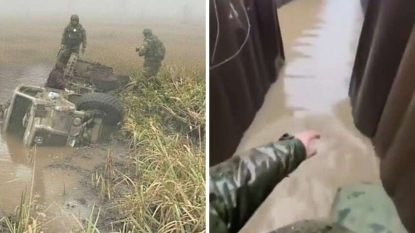 Белгород под водой: украинский удар превратил позиции окупантов в болото Белгород под водой: украинский удар превратил позиции окупантов в болото