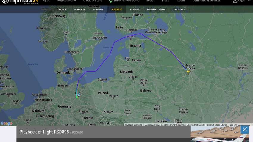 В Берлин на несколько часов прилетал самолет из Москвы В Берлин на несколько часов прилетал самолет из Москвы