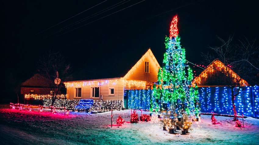  В Черниговской области мужчина невероятно украсил свой дом (ФОТО)