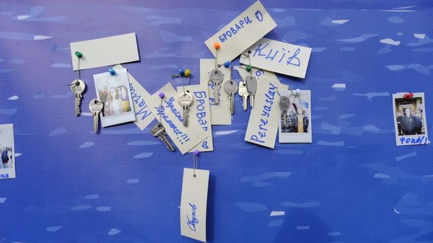 В польском Торуне прошла акция «Ключи от дома», посвященная украинским беженцам