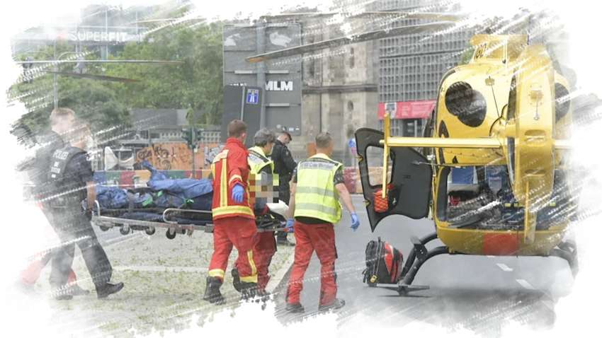 ДТП в Берлине: водитель въехал в толпу людей, есть пострадавшие ДТП в Берлине: водитель въехал в толпу людей, есть пострадавшие