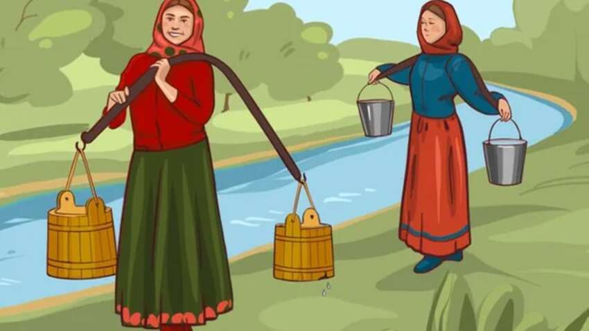 Простой тест на IQ: какая женщина принесет больше воды Простой тест на IQ: какая женщина принесет больше воды