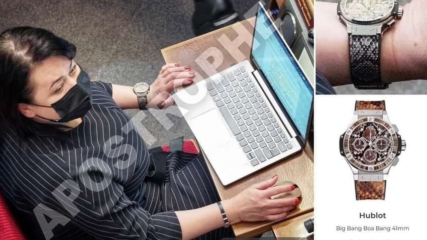 "Слуга народа " Криворучкина явилась в Раду с элитными часами Hublot - их цена поражает