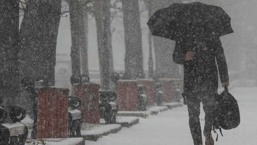 На Украину движется снежный циклон