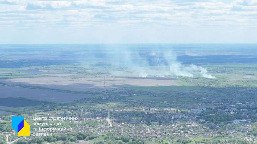 Після обстрілу Сумщини у лісі почалася масштабна пожежа (ФОТО)