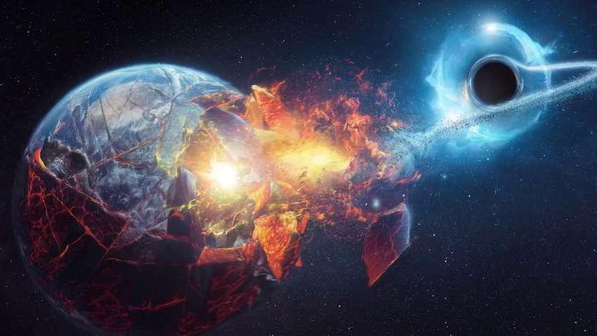 Жуткий сценарий: что будет, если черная дыра поглотит Землю