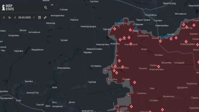 План росіян провалився: звідки ЗСУ відкинули ворога (карта DeepState)