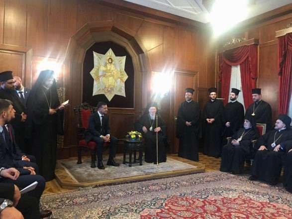 Зеленський зустрівся з Вселенським патріархом Варфоломієм