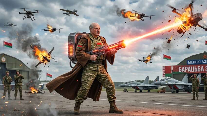 Лукашенко неожиданно начал грезить боевыми лазерами, которые "сжигают беспилотники"