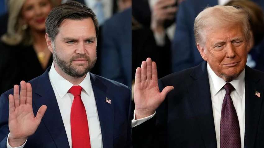 Трамп не поклав руку на Біблію під час присяги Трамп не поклав руку на Біблію під час присяги
