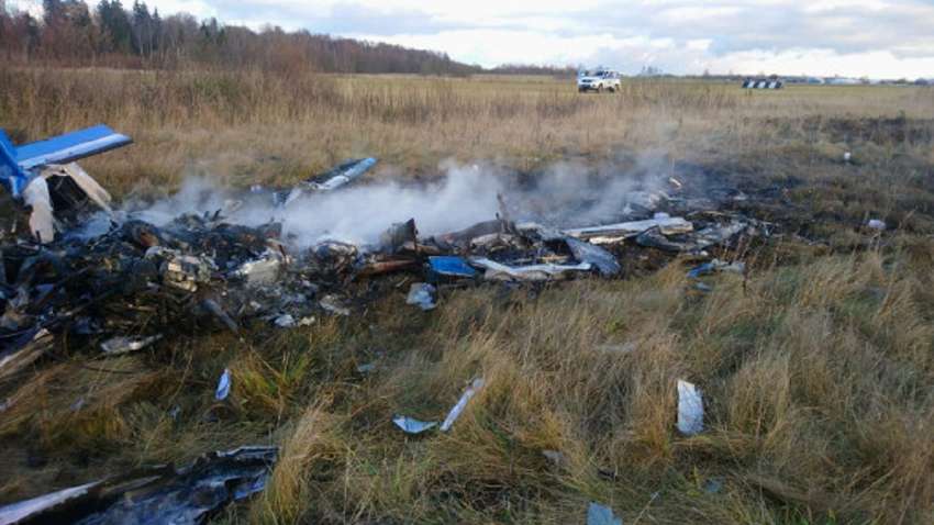 Под Москвой разбился самолет: есть ли пострадавшие