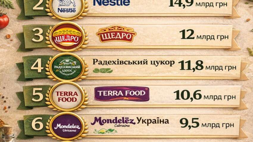 Хто годує країну під час війни: Forbes назвав найбільші харчові компанії України