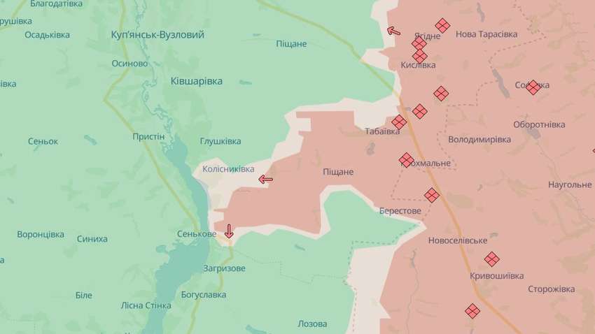 Окупанти «звільнили» ще один населений пункт Харківщини (мапа) Окупанти «звільнили» ще один населений пункт Харківщини (мапа)