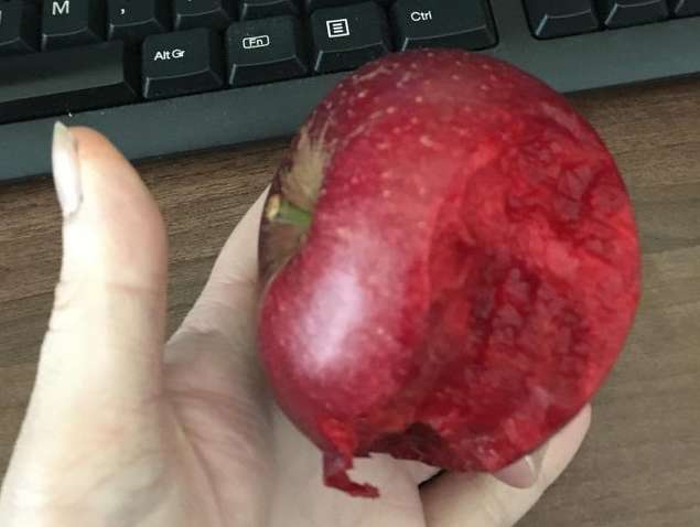 Інтернет підірвало фото надкушеного яблука Інтернет підірвало фото надкушеного яблука