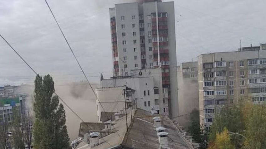 В Бєлгороді російська ракета потрапила у житловий будинок (ВІДЕО)
