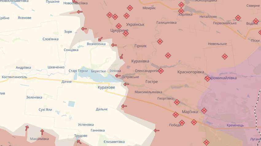 Окупанти мають значні просування на фронті: мапа DeepState