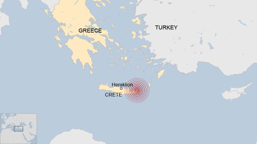 На острові Крит стався сильний землетрус