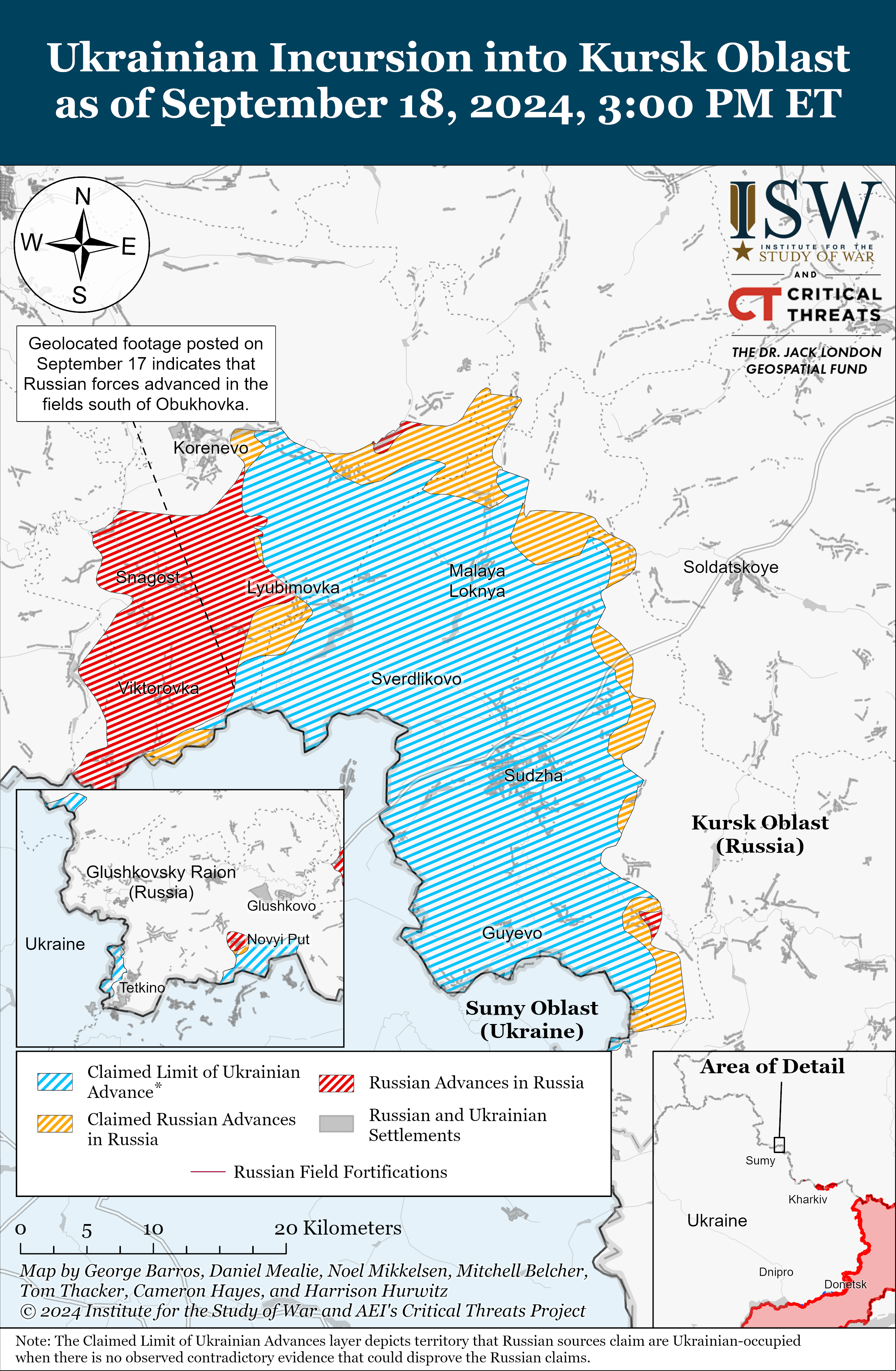 Карта ISW: действительно ли ВСУ продолжают идти вперед в Курской области - фото 2