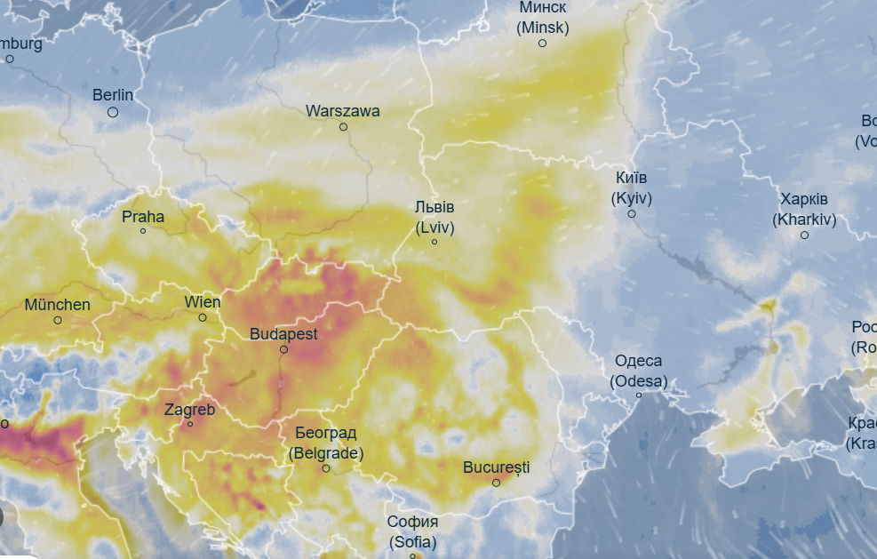 Украину скоро накроет ”грязное” облако из Европы: где ухудшится качество воздуха (КАРТА) - фото 2