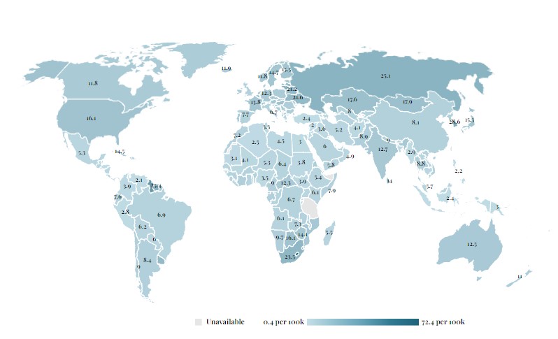 Рейтинг країн з найбільшою кількістю самогубств - фото 2