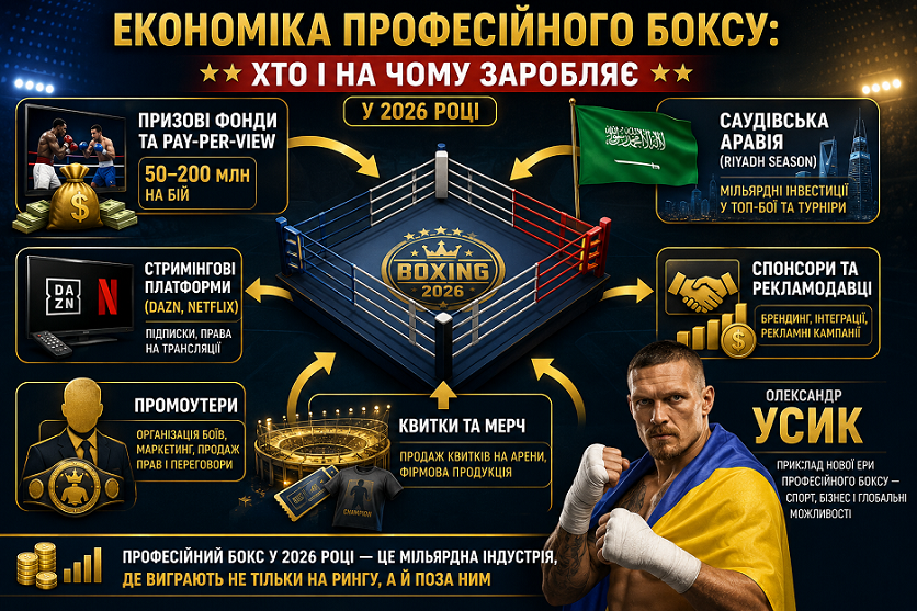 Александр Усик: сколько зарабатывает украинский чемпион и как устроена индустрия профессионального бокса в 2026 году - фото 2 Александр Усик: сколько зарабатывает украинский чемпион и как устроена индустрия профессионального бокса в 2026 году - фото 2