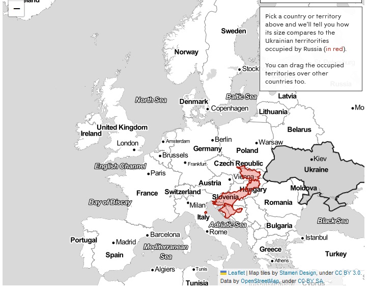 Оккупированные россией украинские территории на картах европейских стран – как бы это выглядело - фото 4