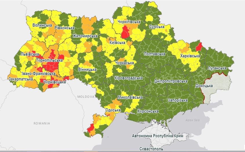 С сегодняшнего дня в Украине действует новое карантинное зонирование - фото 2
