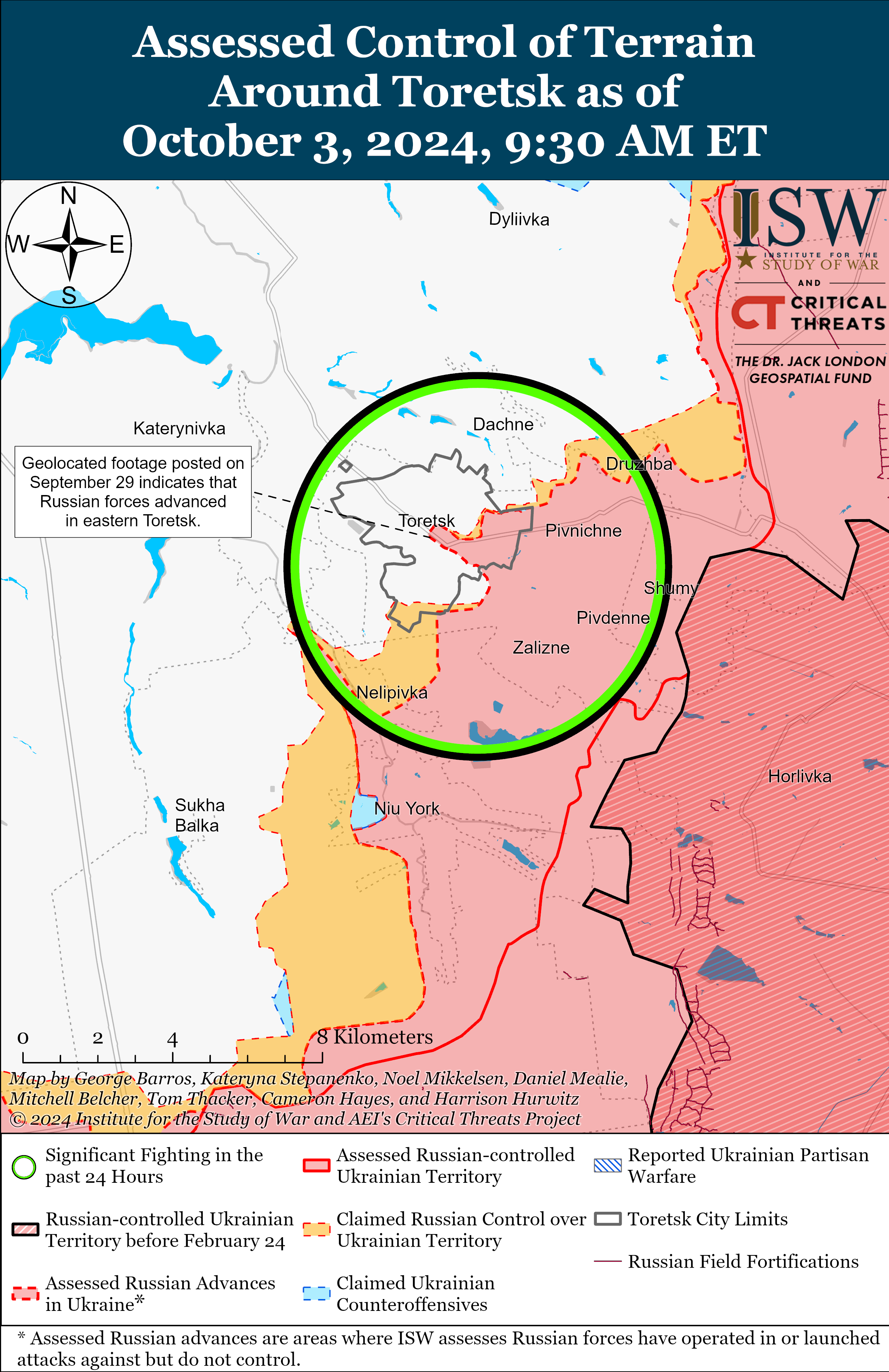 Россияне вновь продвинулись возле двух ключевых городов на Донбассе: карты ISW - фото 4