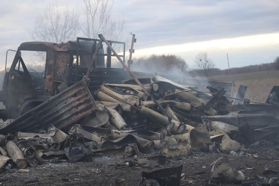 В Черниговской области тероборона уничтожила колонну техники оккупантов (ФОТО)  - фото 2