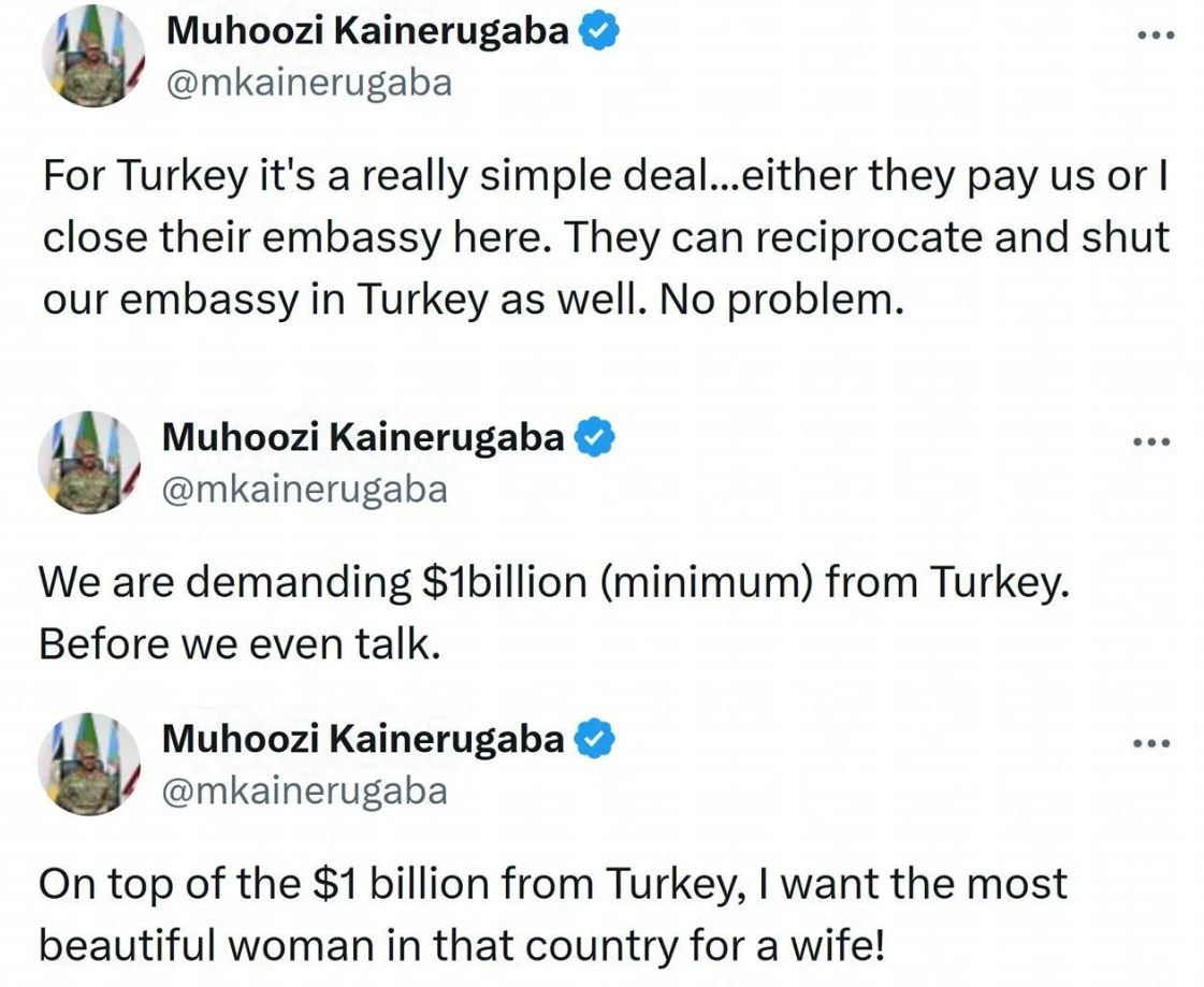 Курьез из Африки: сын президента Уганды требует от Турции самую красивую женщину страны - фото 2 Курьез из Африки: сын президента Уганды требует от Турции самую красивую женщину страны - фото 2