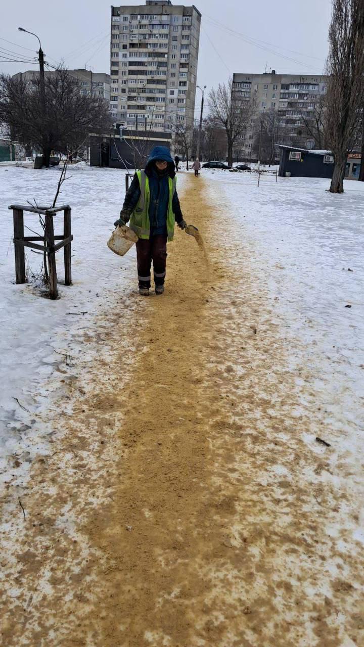 Чистота попри негоду: у мережі захоплюються роботою харківських служб - фото 2