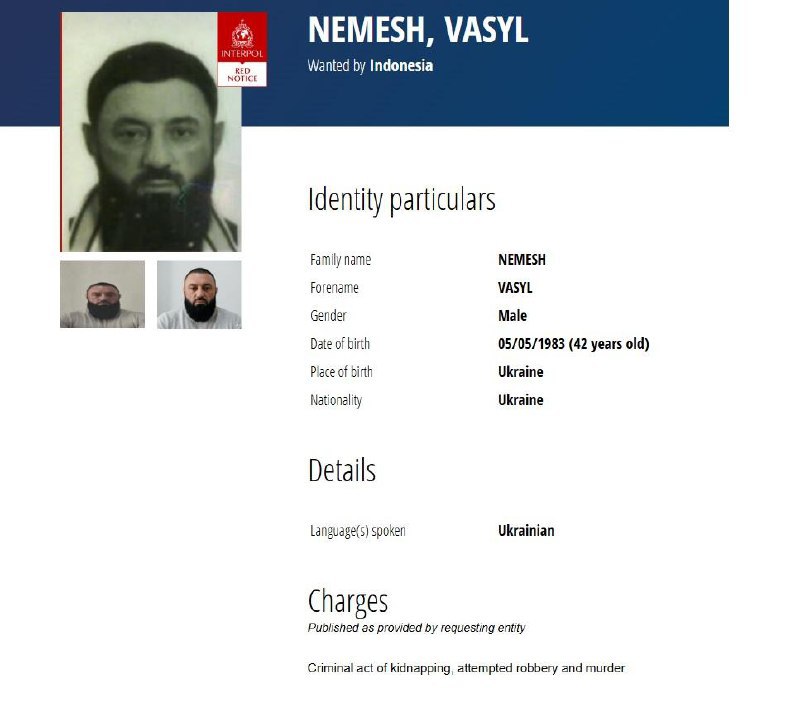 Интерпол объявил в розыск пятерых иностранцев за жестокое убийство украинца Комарова на Бали - фото 2