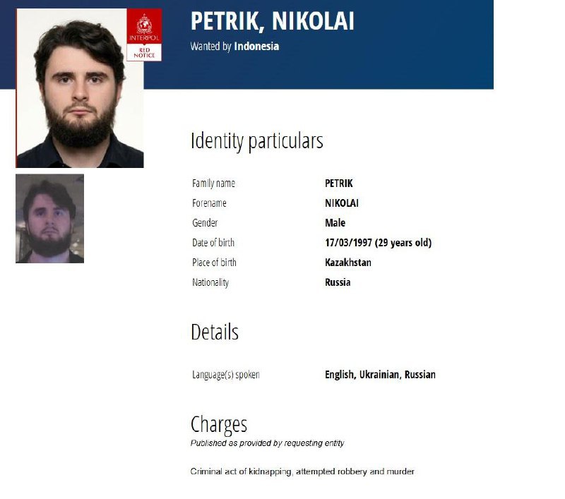 Интерпол объявил в розыск пятерых иностранцев за жестокое убийство украинца Комарова на Бали - фото 2