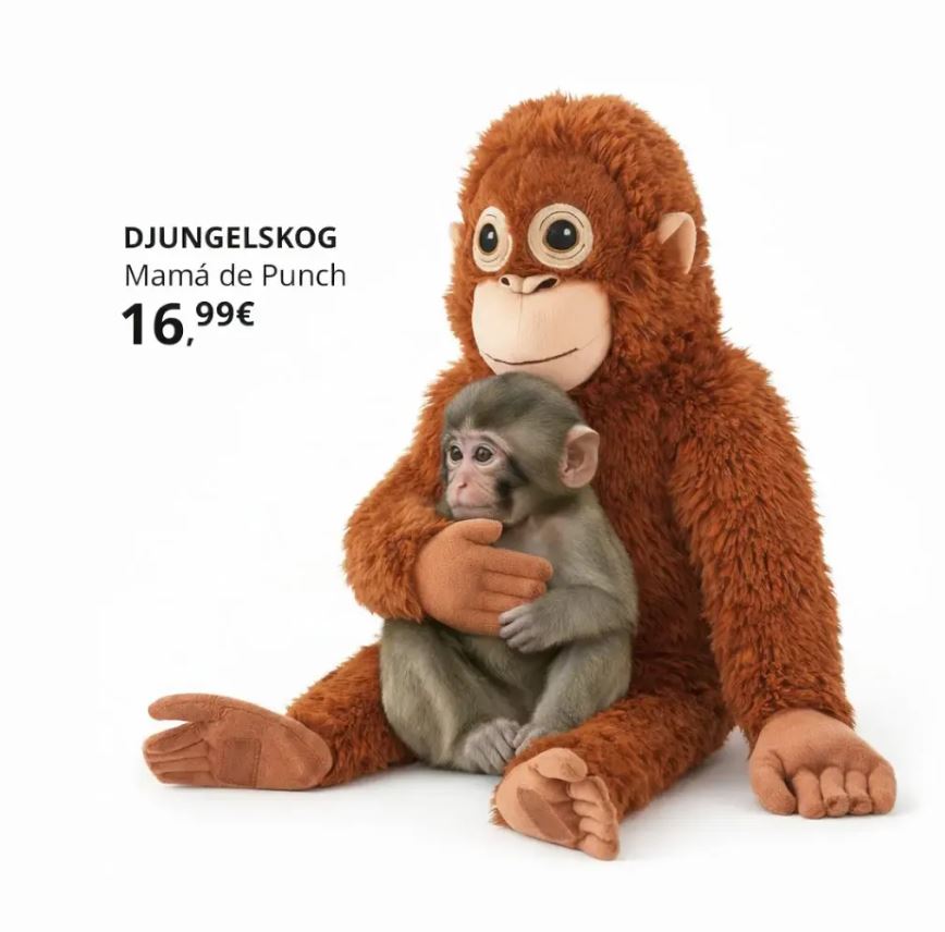 «Мама Панча» за 20 долларов: сеть растрогала история обезьянки, нашедшего утешение в игрушке IKEA - фото 2 «Мама Панча» за 20 долларов: сеть растрогала история обезьянки, нашедшего утешение в игрушке IKEA - фото 2