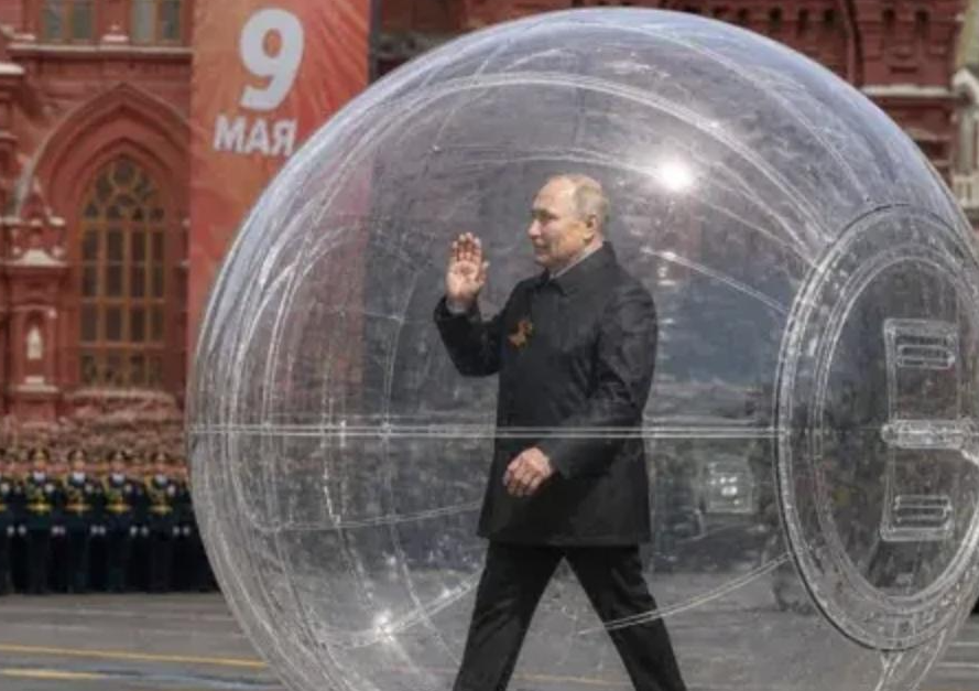 Як Путін захищатиметься від дронів на параді у 2026 році: добірка мемів  - фото 2