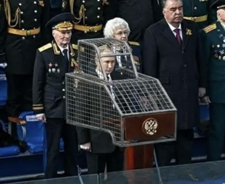 Як Путін захищатиметься від дронів на параді у 2026 році: добірка мемів  - фото 2