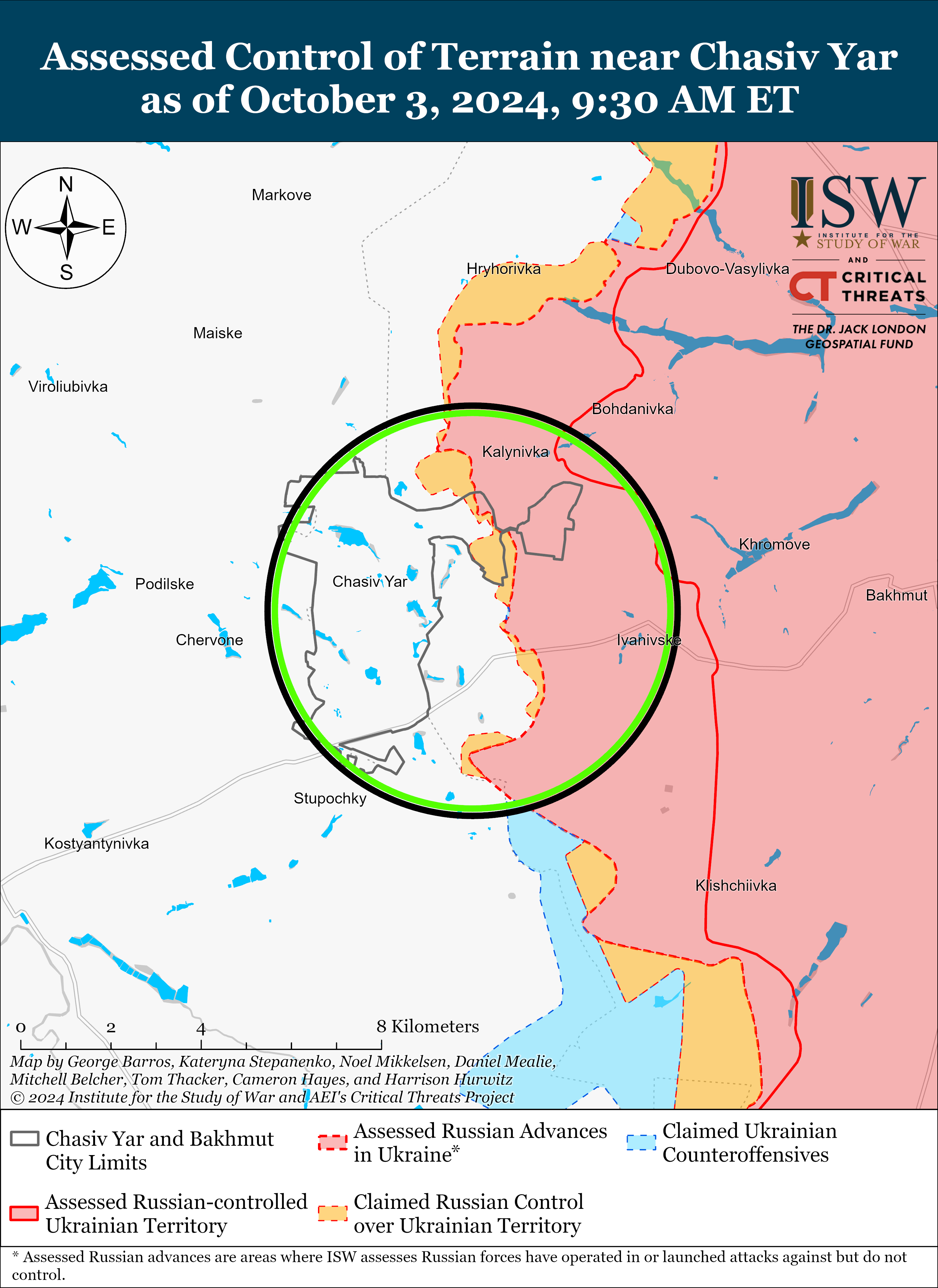 Россияне вновь продвинулись возле двух ключевых городов на Донбассе: карты ISW - фото 3