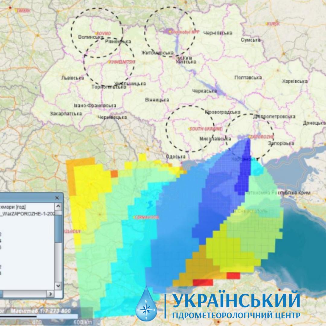 Науковці змоделювали новий прогноз переміщення радіації, якщо на ЗАЕС станеться аварія  - фото 2