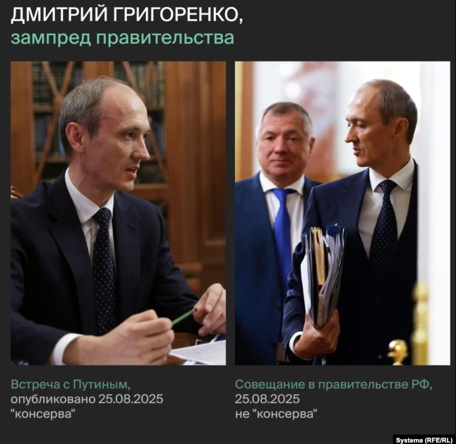 Журналисты разоблачили ”консервы” Кремля - это постановочные встречи Путина с чиновниками (ФОТО) - фото 2 Журналисты разоблачили ”консервы” Кремля - это постановочные встречи Путина с чиновниками (ФОТО) - фото 2