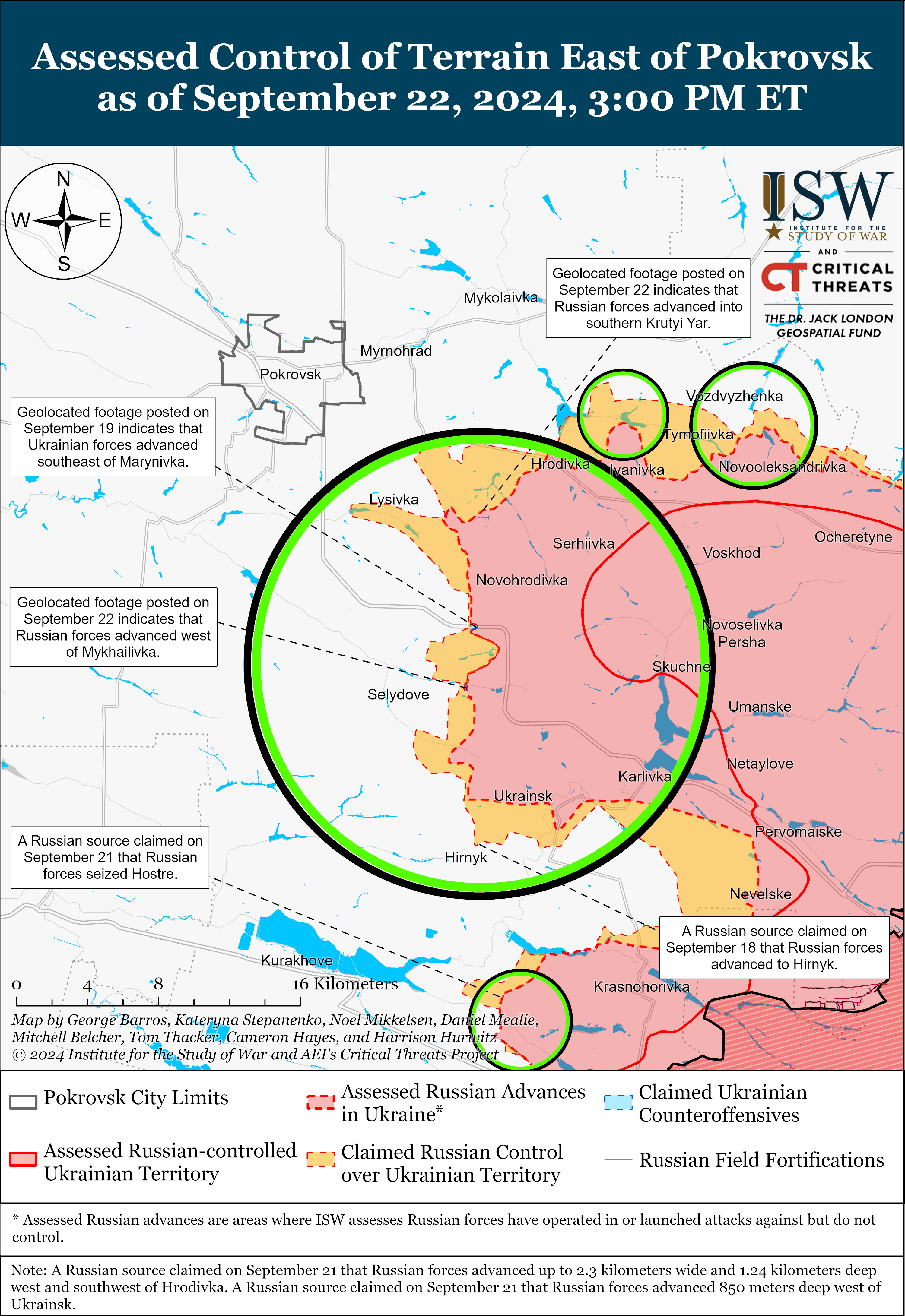 У оккупантов снова есть продвижение на Донеччине: ISW представил детальную карту - фото 2