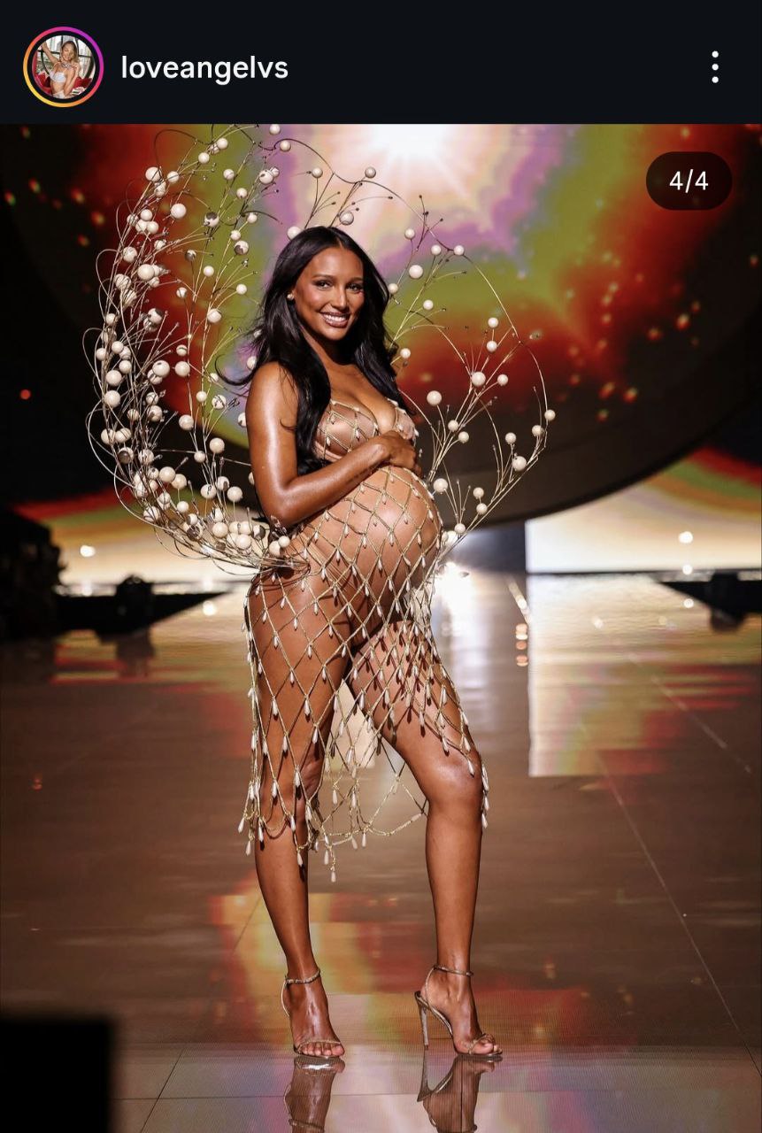 На Шоу Victoria’s Secret 2025 дефілювала вагітна модель (ФОТО) - фото 2