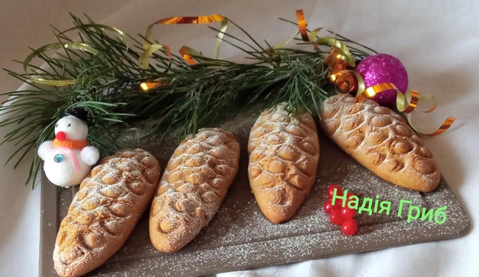Красивое новогоднее печенье ”Шишки”: простой рецепт (ФОТО) - фото 3