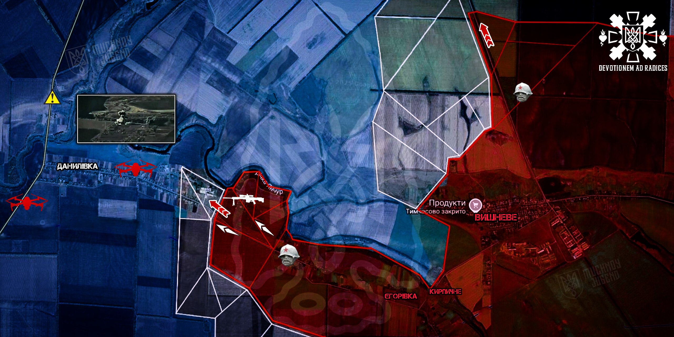 В Днепропетровской области оккупанты продвигаются стремительными темпами - фото 2 В Днепропетровской области оккупанты продвигаются стремительными темпами - фото 2