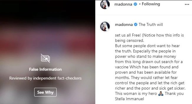 Мадонна заявила, что вакцина от COVID-19 уже существует - фото 2