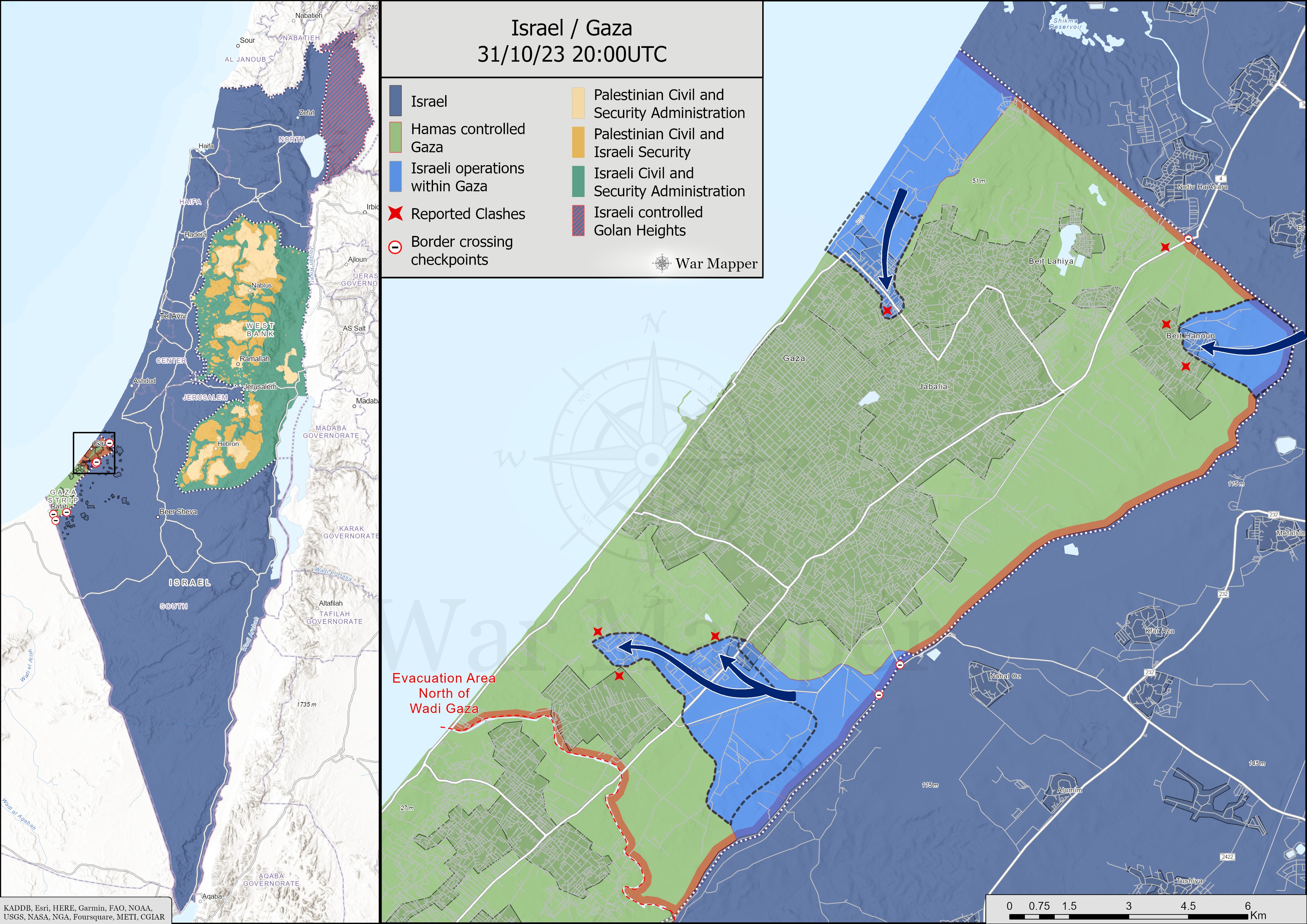 Наступление армии Израиля в секторе Газа происходит с трех сторон: карта боевых действий - фото 2