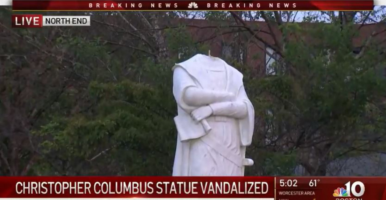 ”Расовые беспорядки в США”: в двух штатах уничтожены памятники Христофору Колумбу  - фото 2
