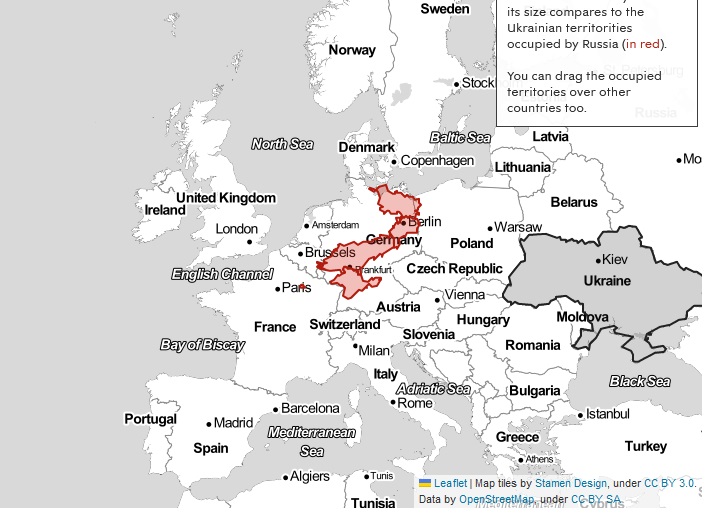 Оккупированные россией украинские территории на картах европейских стран – как бы это выглядело - фото 6