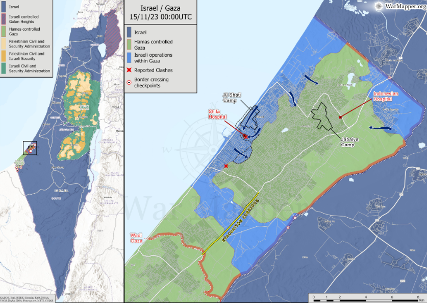Израильская армия оцепила город Газа: карта боевых действий - фото 2