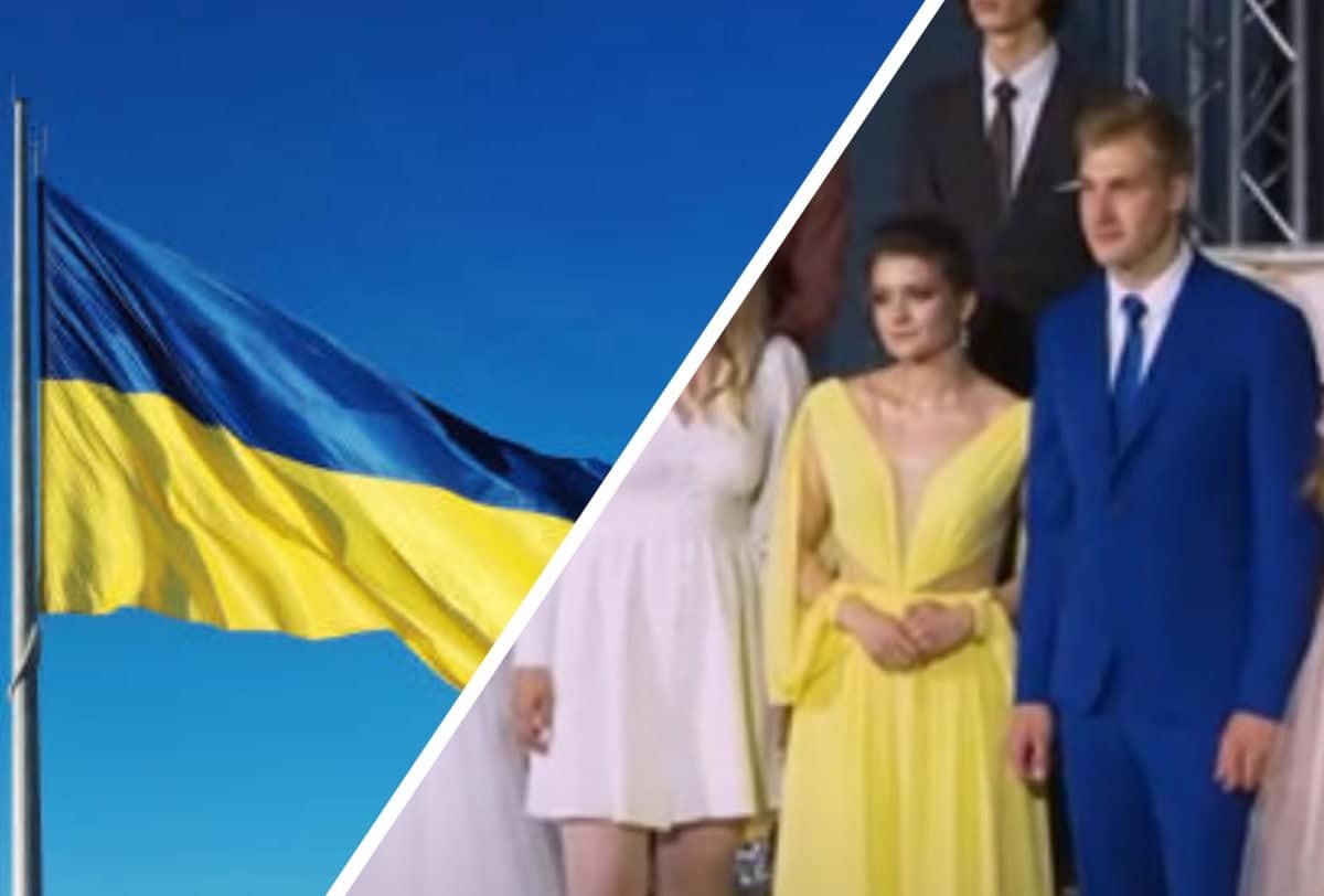 На зло отцу: сын Лукашенко Коля и его одноклассница появились в нарядах в цвет флага Украины – ФОТО - фото 2
